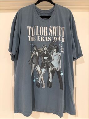 Taylor Swift Dusty Blue The Eras Tour Graphic Tee